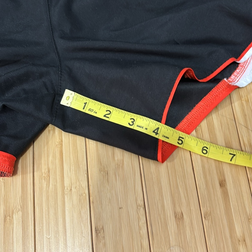 Women’s size S BCG workout shorts with pockets . Black, orange and white. NWOT. - Picture 5 of 7